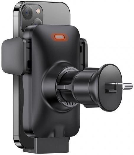 Автомобільний тримач З бездротовою зарядкою Baseus Wisdom Auto Alignment 15W (CGZX000001) Black 271344 фото