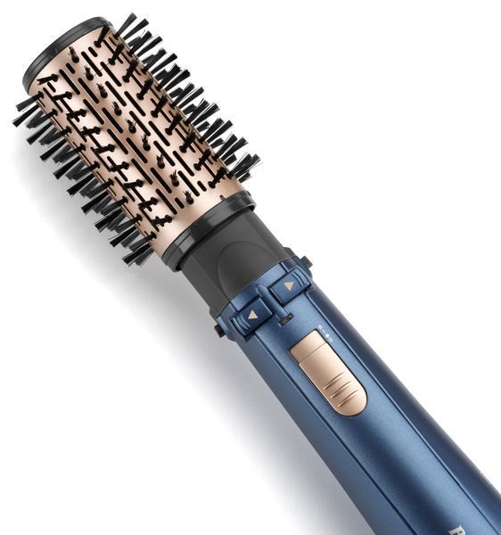 Фен-щітка Babyliss Style Pro, 1000Вт, 2 режими, іоніз-я, хол. Обдув, чохол для зберігання, кераміка, синій 387556 фото