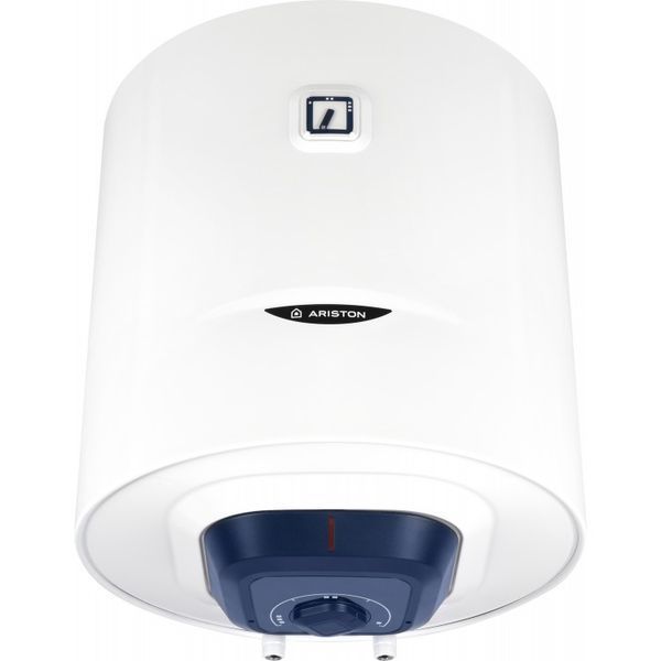 Водонагрівач електр. Ariston круглий BLU1 R PL DRY, 50л, 1,5кВт, сухий тен, мех. кер-ння, C, Італія, білий 362712 фото