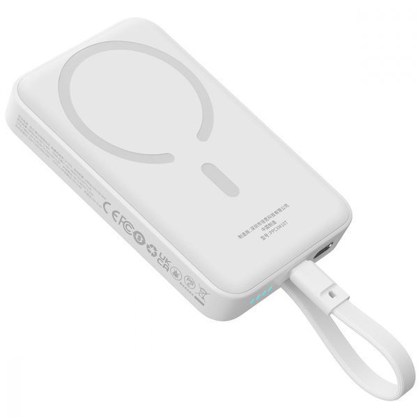 Зовнішній MagSafe Акумулятор Baseus 10000mAh 30W Magnetic Mini Type-C Edition (P1002210B223-00) Stellar White 328049 фото