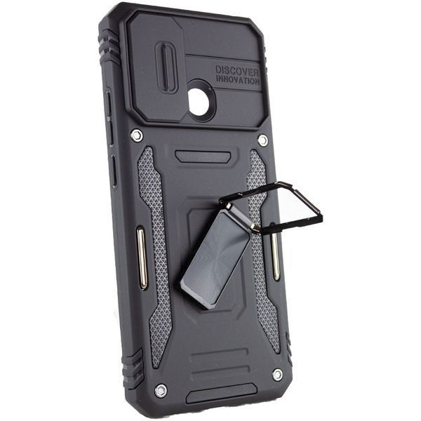 Ударостійкий чохол Camshield Army Ring для Xiaomi Redmi 9C / 10A Чорний / Black 259243 фото