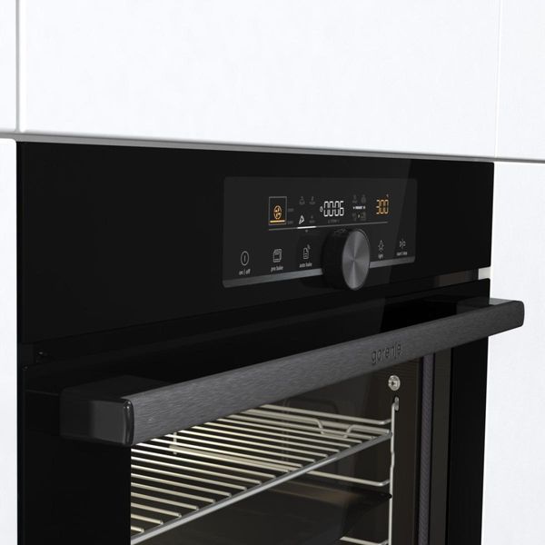 Шафа Gorenje духова електрична, 77л, дисплей, піроліз, A+, чорний (BPS6747A06BG) 366686 фото