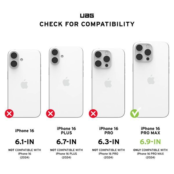 Чохол UAG для iPhone 16 Pro Max, Pathfinder Magsafe, Black (114469114040) 362037 фото