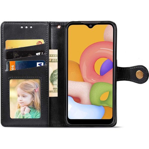 Шкіряний чохол книжка GETMAN Gallant (PU) для Tecno Spark Go 2023 Чорний 268115 фото