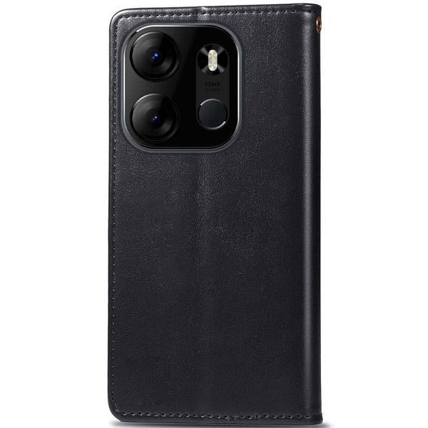 Шкіряний чохол книжка GETMAN Gallant (PU) для Tecno Spark Go 2023 Чорний 268115 фото