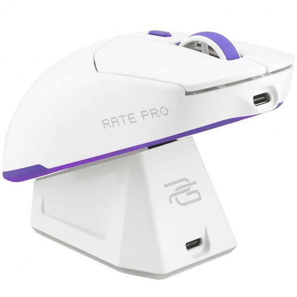 Бездротова ігрова миша Proove Gaming Rate Pro with Charging Dock (WMRPCD022002) white 355580 фото
