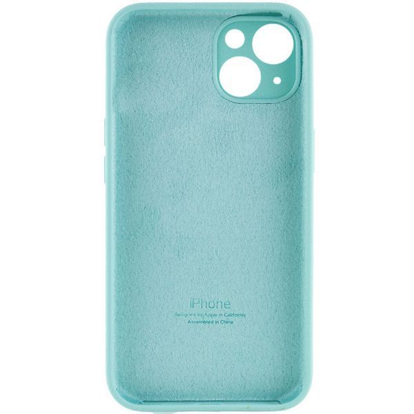 Чохол Silicone Case Full Camera Protective (AA) для Apple iPhone 15 Plus (6.7") Бірюзовий / Marine Green 280193 фото