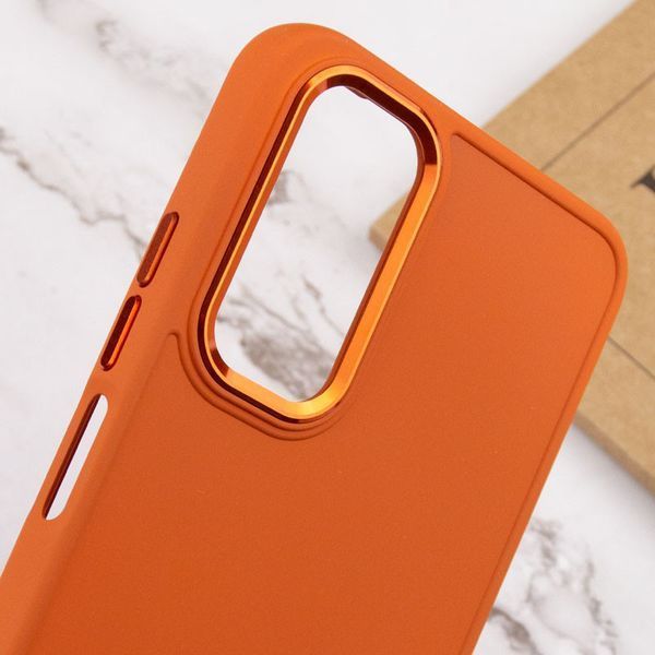 TPU чохол Bonbon Metal Style для Samsung Galaxy A14 4G/5G Помаранчевий / Papaya 270318 фото