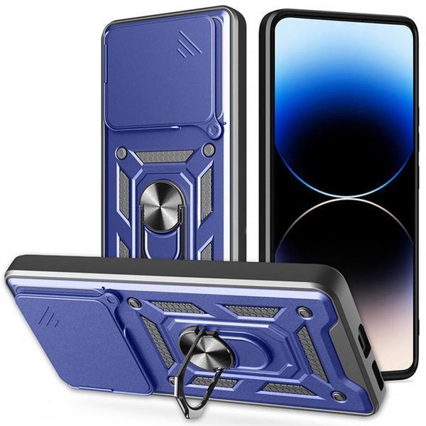 Чохол Ummi Camshield Serge Ring для Xiaomi Poco F7 Синій 400779 фото
