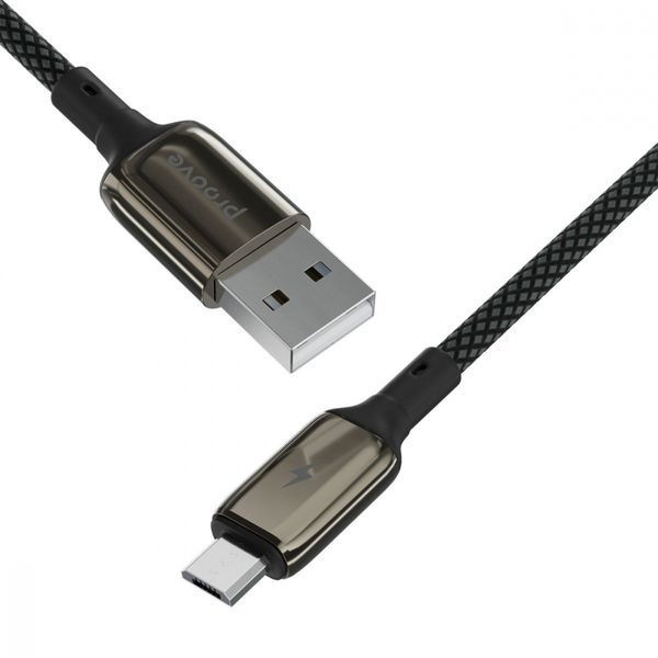 Кабель Proove Dense Metal Micro USB 2.4A (1m) (CCDM20001301) Black 287042 фото
