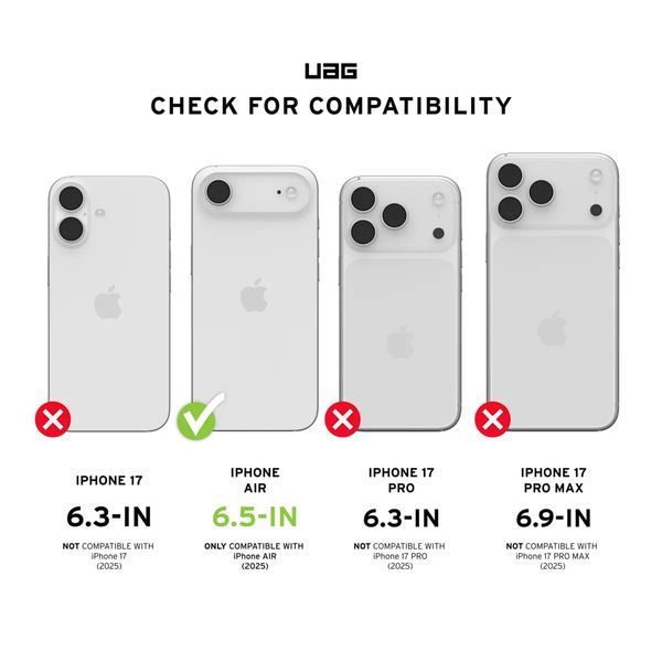 Чохол-накладка iPhone Air UAG Metropolis LT Magsafe (114520113940) Kevlar Black 393817 фото