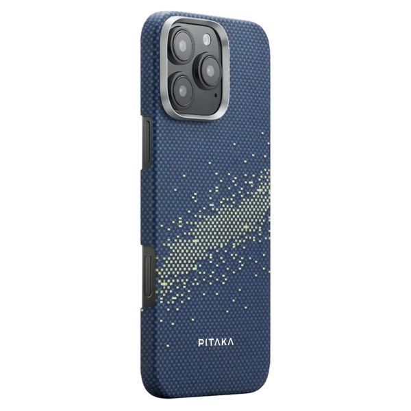 Чохол-накладка iPhone 16 Pro Pitaka Tactile Woven Case StarPeak - Milky Way Galaxy (KI1601PMYG) 377973 фото