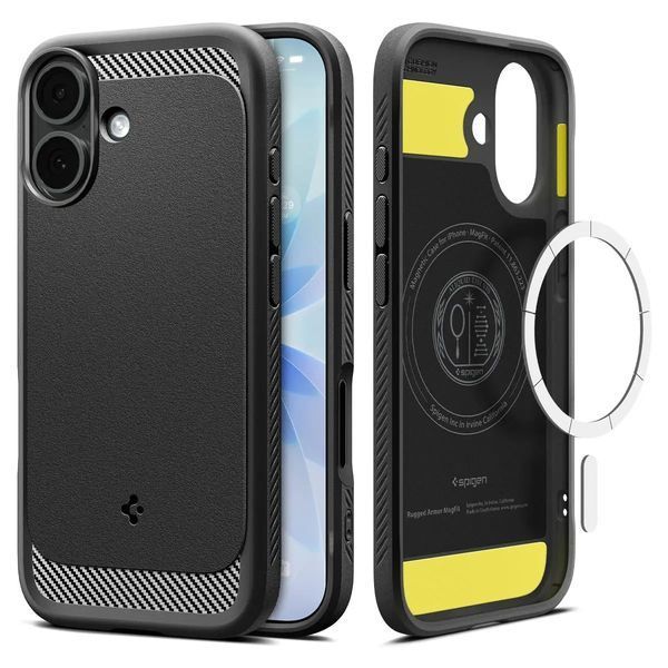 Чохол Spigen для iPhone 17, Rugged Armor MagFit, Matte Black (ACS10367) 395556 фото