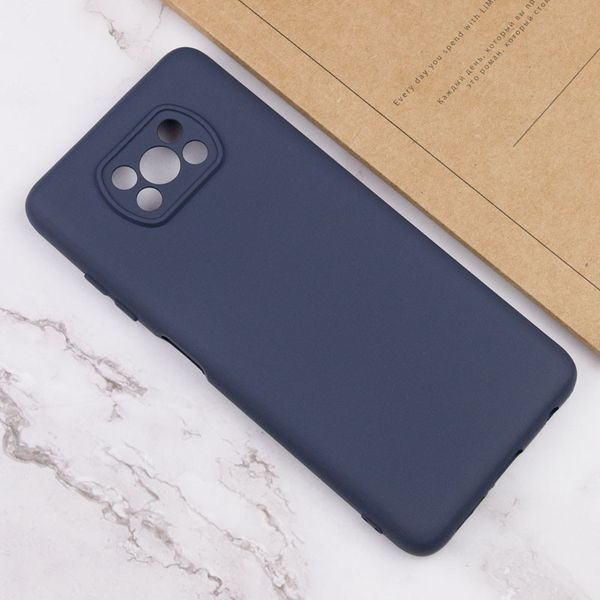 Чохол TPU GETMAN Liquid Silk Full Camera для Xiaomi Poco X3 NFC / Poco X3 Pro Синій / Midnight Blue 323792 фото