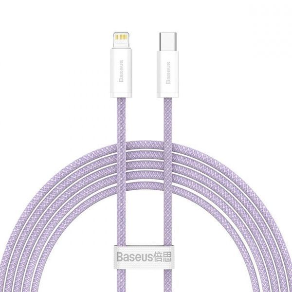 Кабель Baseus Dynamic Series Fast Charging Data USB кабель Type-C To IP 20W 2m (CALD000105) Purple 255231 фото