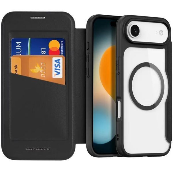 Чохол-книжка Dux Ducis Skin X Pro with MagSafe для Apple iPhone 17 Air (6.5") Black 393993 фото