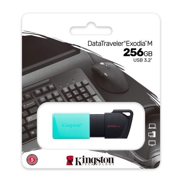 Накопичувач Kingston 256GB USB 3.2 Type-A Gen1 DT Exodia M (DTXM/256GB) 375869 фото
