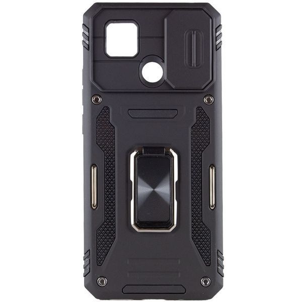 Ударостійкий чохол Camshield Army Ring для Xiaomi Redmi 9C / 10A Чорний / Black 259243 фото