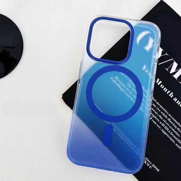 Чохол TPU+PC Phantom with MagSafe для Apple iPhone 15 Pro (6.1") Blue 355767 фото