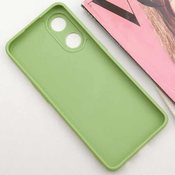 Силіконовий чохол Candy Full Camera для Oppo Reno 8 T 4G Фісташковий 286351 фото