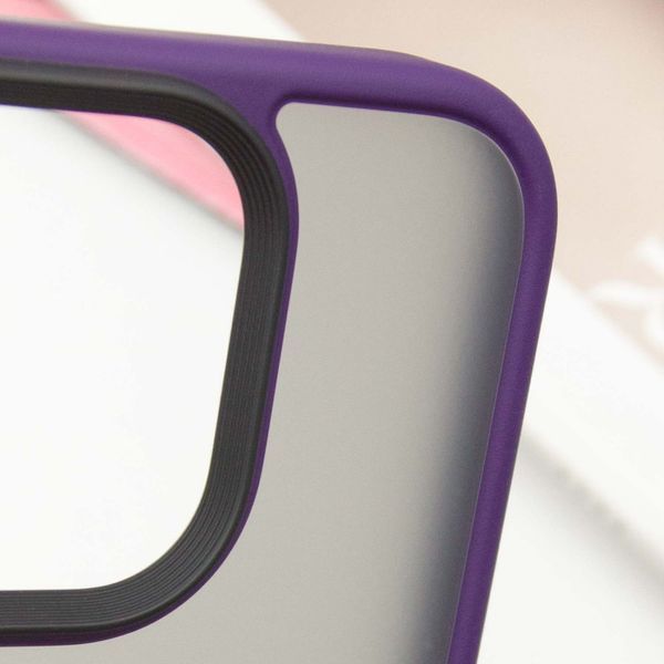 TPU+PC чохол Metal Buttons для Apple iPhone 16 Pro Max (6.9") Темно-Фіолетовий 318277 фото
