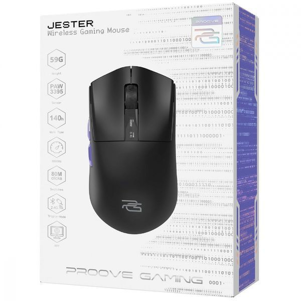Бездротова ігрова миша Proove Gaming Jester (WMJS00022001) black 379303 фото