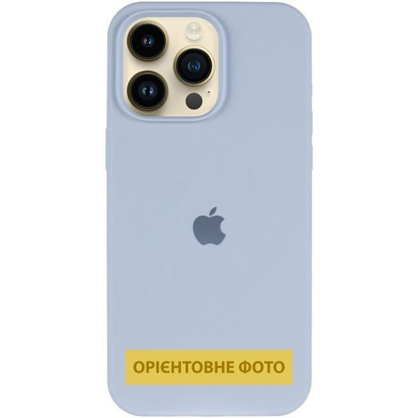 Чохол Silicone Case (AA) Logo with MagSafe для Apple iPhone 17 Pro Max (6.9") Блакитний / Lilac Blue 393035 фото