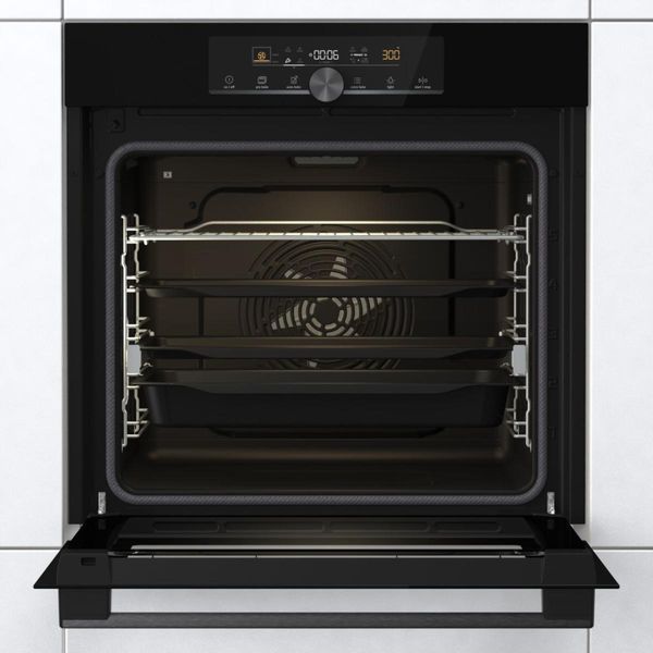 Шафа Gorenje духова електрична, 77л, дисплей, піроліз, A+, чорний (BPS6747A06BG) 366686 фото