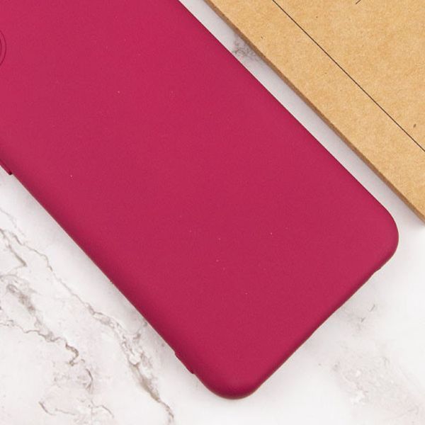 Чохол TPU GETMAN Liquid Silk Full Camera для Samsung Galaxy S22 Ultra Бордовий / Marsala 345443 фото