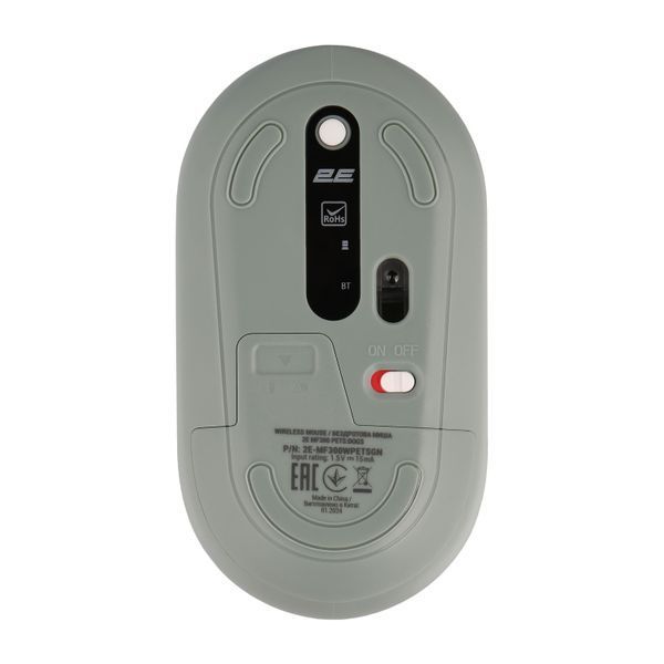 Миша 2E MF300 PETS:DOGS Silent WL BT, зелений (2E-MF300WPETSGN) 362817 фото