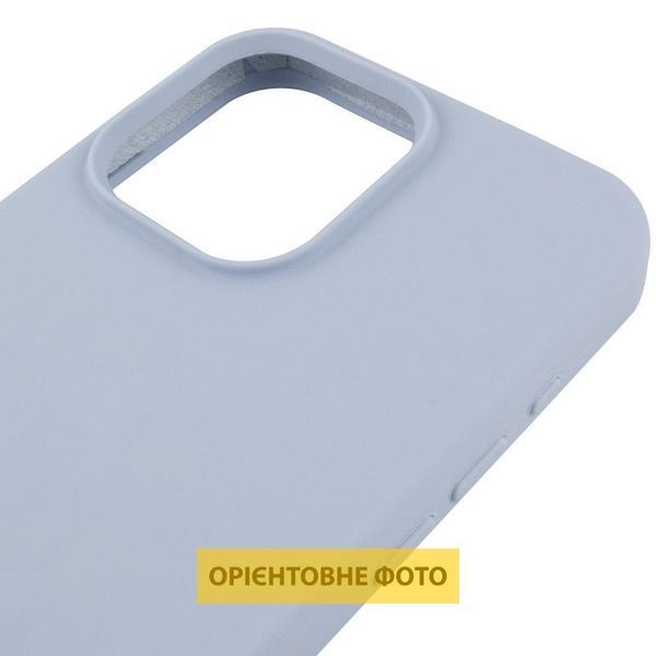 Чохол Silicone Case (AA) Logo with MagSafe для Apple iPhone 17 Pro Max (6.9") Блакитний / Lilac Blue 393035 фото