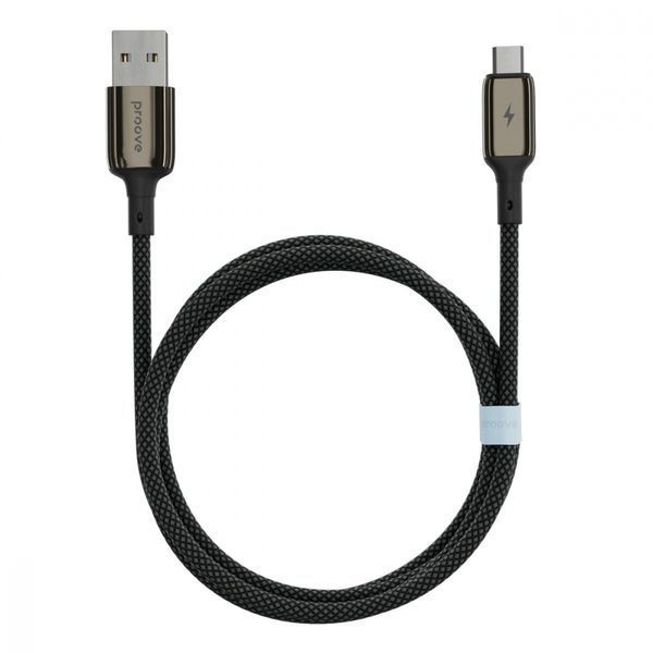 Кабель Proove Dense Metal Micro USB 2.4A (1m) (CCDM20001301) Black 287042 фото