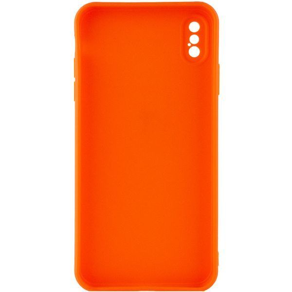 Силіконовий чохол Candy Full Camera для Apple iPhone XS Max (6.5") Помаранчевий / Orange 206021 фото