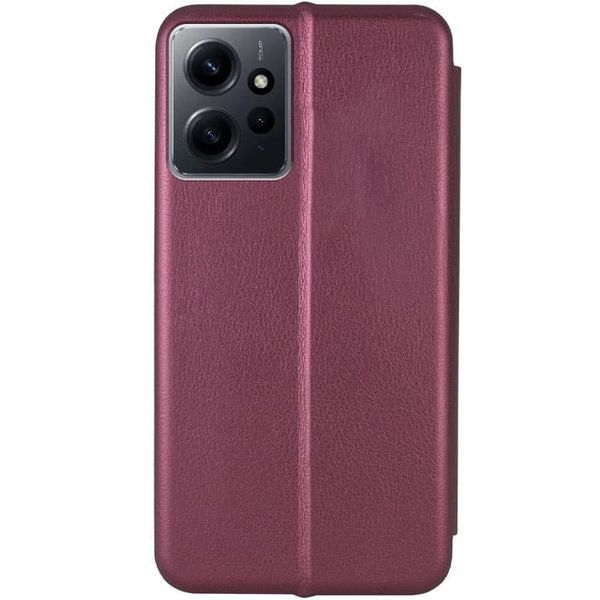 Шкіряний чохол (книжка) Classy для Xiaomi Redmi Note 12 4G Бордовий 273048 фото