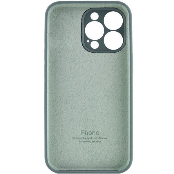 Чохол Silicone Case Full Camera Protective (AA) для Apple iPhone 15 Pro Max (6.7") Зелений / Pine green 280247 фото