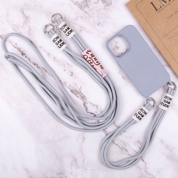Чохол TPU two straps California для Apple iPhone 12 Pro / 12 (6.1") Сірий / Stone 255730 фото