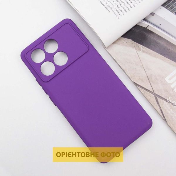 Чохол TPU GETMAN Liquid Silk Full Camera для Xiaomi Poco X6 / Note 13 Pro 5G Бузковий / Light purple 397753 фото