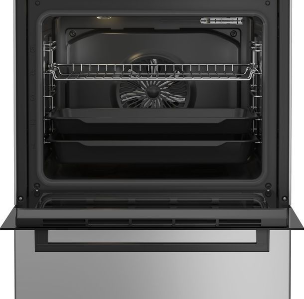 Плита Beko комбінована, 72л, 60x60см, дисплей, конвекція, сірий (FBM62320SDS) 374082 фото