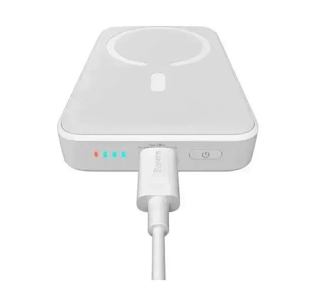 Зовнішній MagSafe Акумулятор Baseus 10000mAh 30W Magnetic Mini Type-C Edition (P1002210B223-00) Stellar White 328049 фото