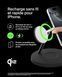 Зарядний пристрій бездротовий Belkin 3в1 Magnetic Pad Qi2 15Вт, чорний (WIZ032KQBK) 371385 фото 3