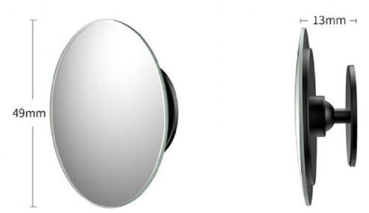 Автомобільне додаткове дзеркало обзору сліпих зон Baseus full view blind spot rearview mirrors (ACMDJ-01) Black 318546 фото