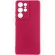 Чохол TPU GETMAN Liquid Silk Full Camera для Samsung Galaxy S22 Ultra Бордовий / Marsala 345443 фото 1