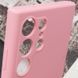Чохол Silicone Cover Lakshmi Full Camera (AAA) для Samsung Galaxy S24 Ultra Рожевий / Light pink 286932 фото 6