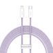 Кабель Baseus Dynamic Series Fast Charging Data USB кабель Type-C To IP 20W 2m (CALD000105) Purple 255231 фото 3