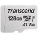 Карта пам'яті Transcend microSD 128GB C10 UHS-I R100/W40MB/s + SD (TS128GUSD300S-A) 369370 фото 1