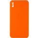 Силіконовий чохол Candy Full Camera для Apple iPhone XS Max (6.5") Помаранчевий / Orange 206021 фото 1