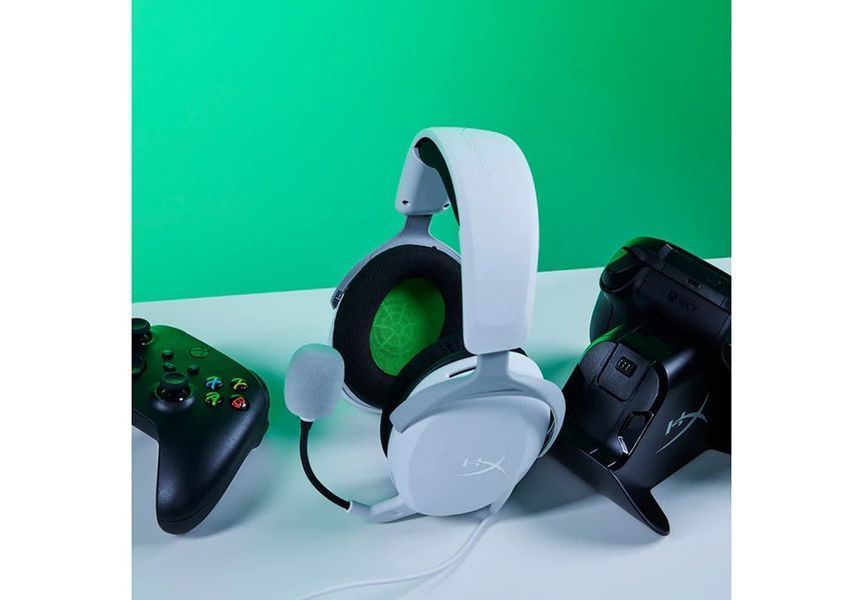 Гарнітура HyperX Cloud Stinger 2 Core Xbox, mini-jack, біло-зелений (6H9B7AA) 367450 фото
