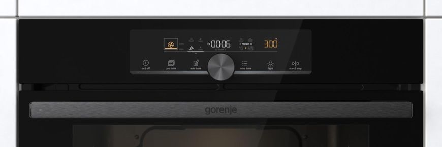 Шафа Gorenje духова електрична, 77л, дисплей, піроліз, A+, чорний (BPS6747A06BG) 366686 фото
