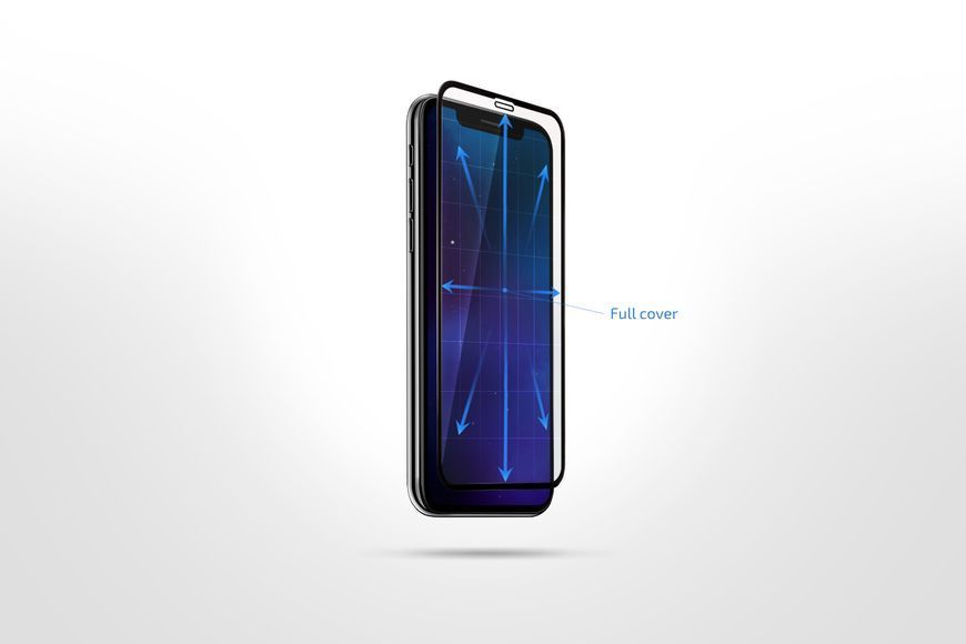 Захисне скло iPhone 14 Pro Max/15 Plus/16 Plus 2E FCFG (1 Pack) 2.5D (2E-IP-14PM-6.7-SMFCFG-BB) чорна рамка 373497 фото