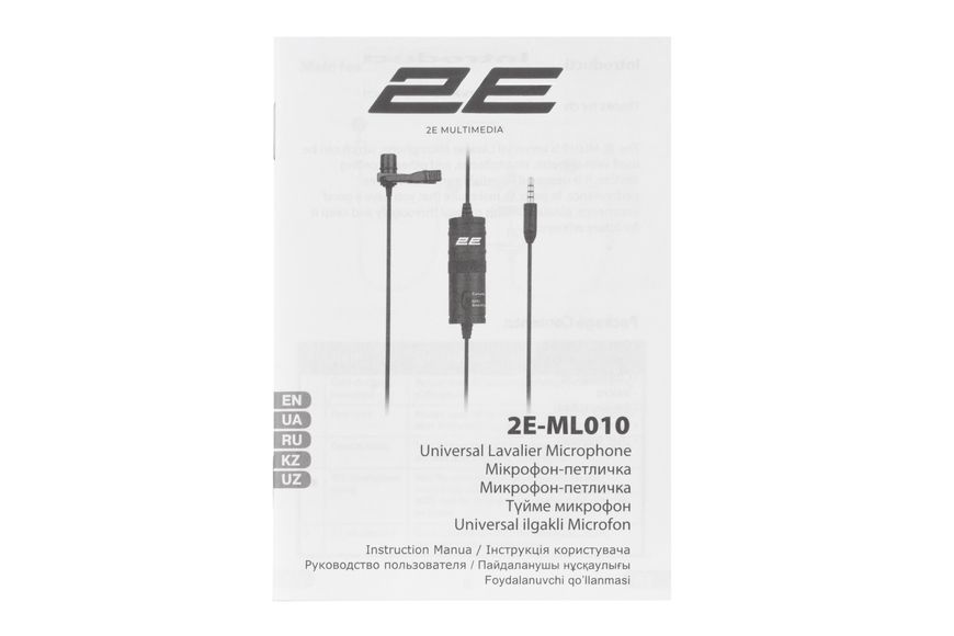 Мікрофон-петличка 2Е ML010 3.5mm (2E-ML010) 362598 фото